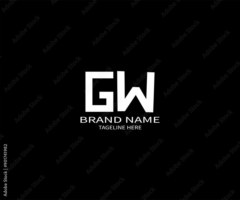 GW letter logo design. circle, triangle, hexagon, flat and simple style with white color variation letter logo set in one artboard. GW GW letter logo design. circle, triangle, hexagon, flat and simple style with white color variation letter logo set in one artboard. GW