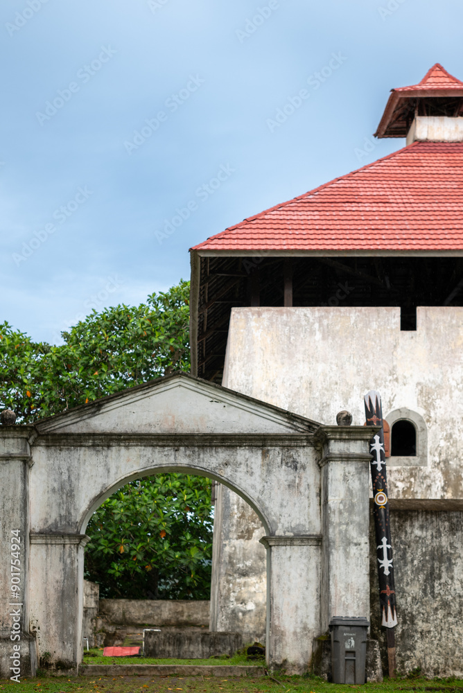 Fototapeta premium Amsterdam Fort. Dutch colonial fort in Ambon, Indonesia