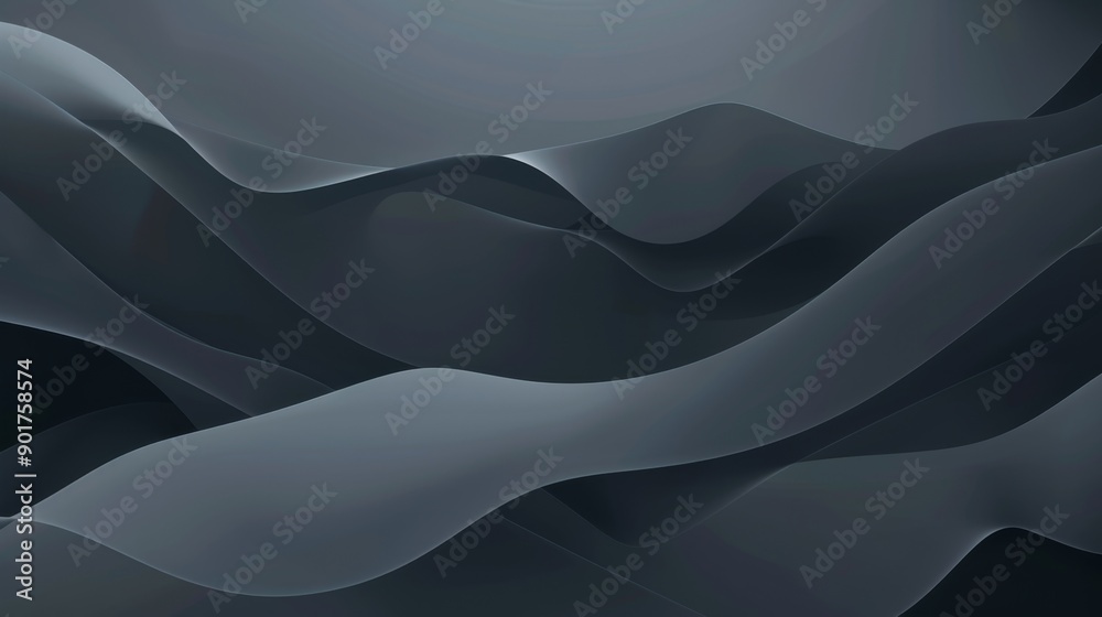 Elegant Black Waves Abstract Background Elegant Black Waves Abstract Background