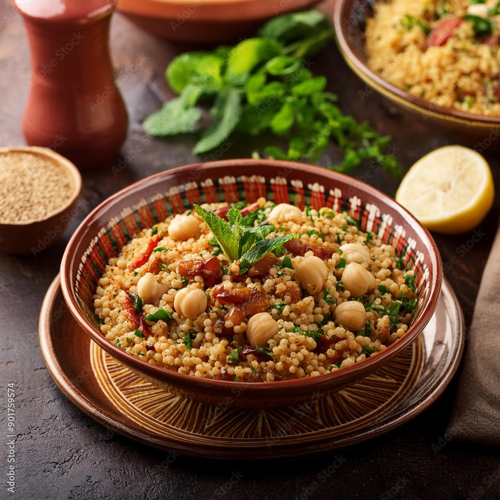 vegetarian egyptian khoshary, AI generated vegetarian egyptian khoshary, AI generated