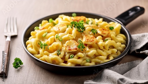 german kaeserspaetzel cheese pasta, AI generated