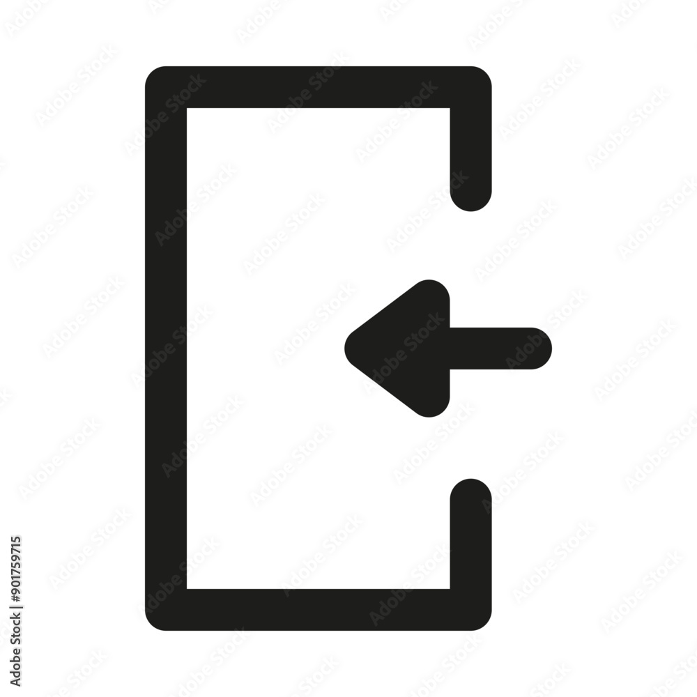 Door icons. Open, close and ajar door. Door icons. Open, close and ajar door.