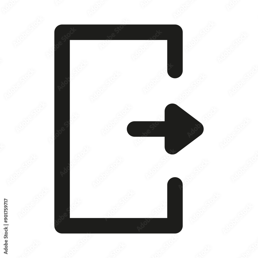 Door icons. Open, close and ajar door. Door icons. Open, close and ajar door.