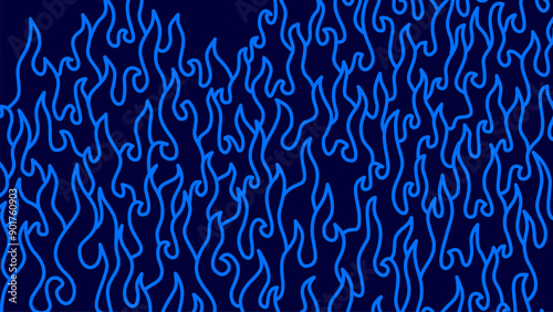 Abstract blue Fire Background. Abstract flame Background. doodle fire background. blue Fire Pattern background. Fire flame pattern.