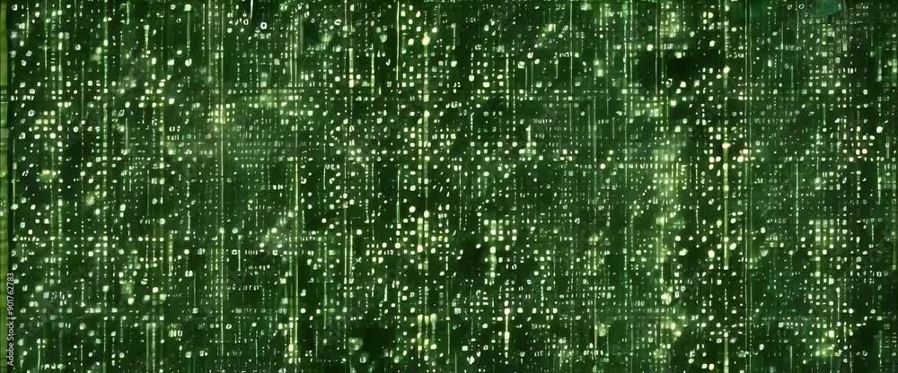 matrix numbers hacking concept Coding Flow rendering green 3D Digital background random