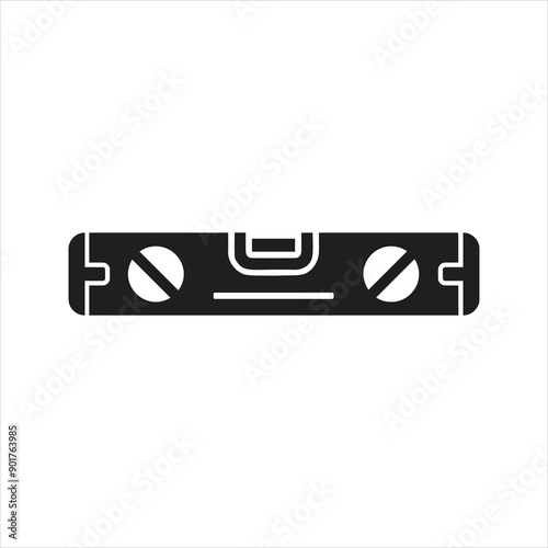 Spirit level icon. Building level icon