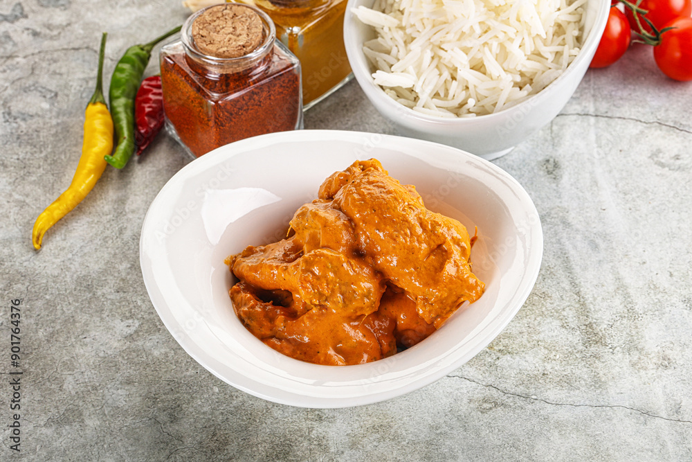 Indian cuisine - chicken butter masala Indian cuisine - chicken butter masala