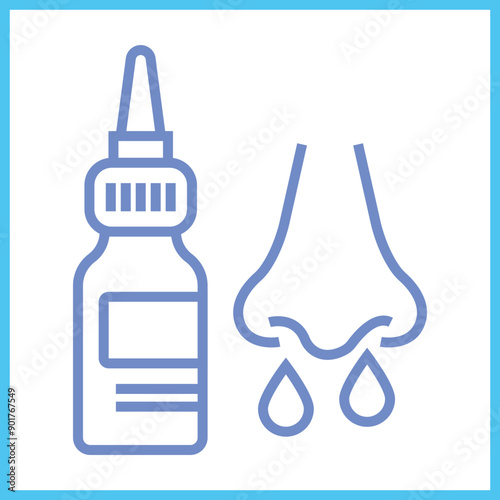 Nasal Spray icon Design