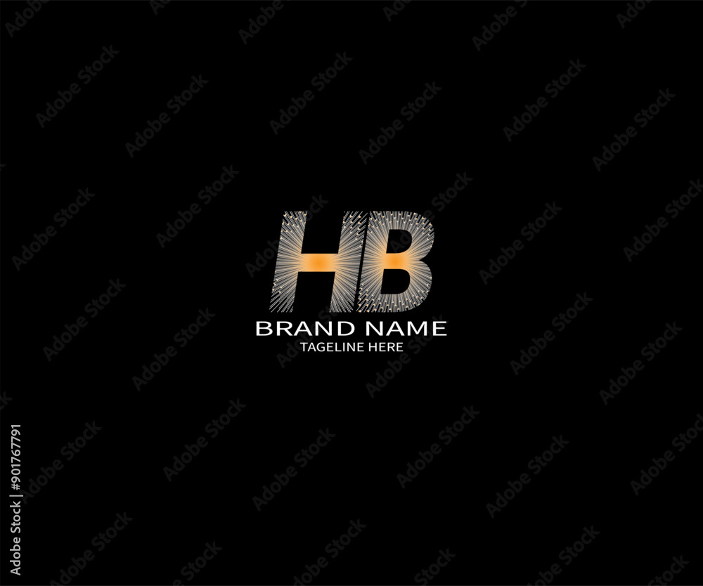 HB letter logo design on black background. HB creative initials letter logo concept. HB unique design. HB letter logo design on black background. HB creative initials letter logo concept. HB unique design.