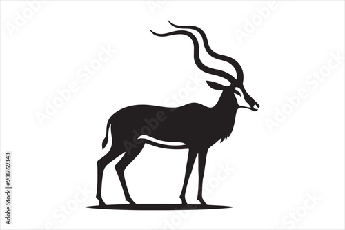 Graceful Antelope Silhouette