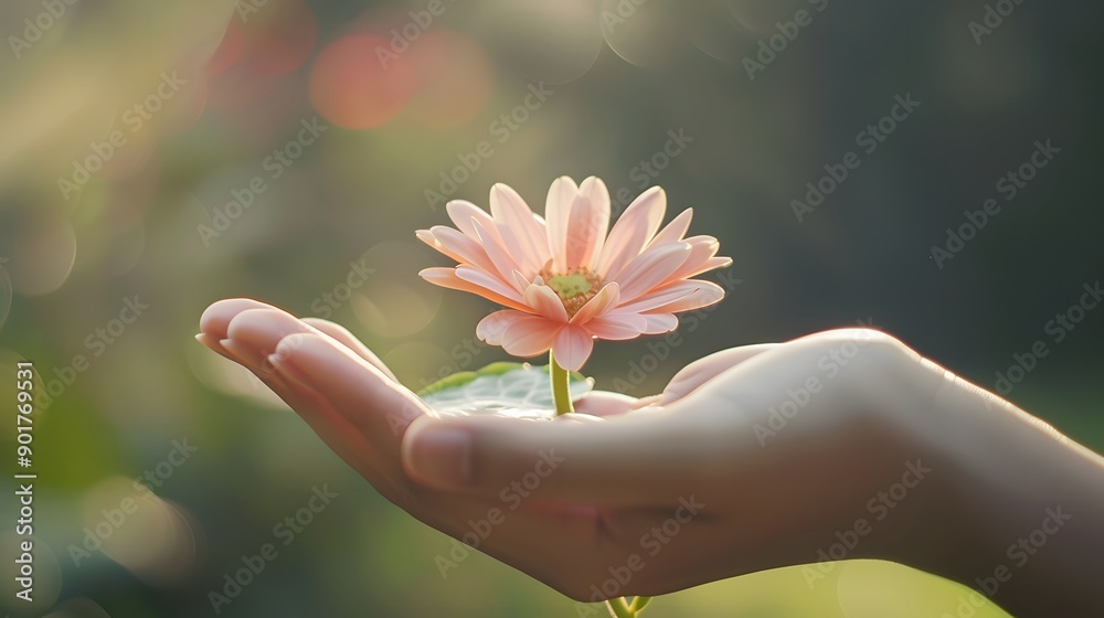 Hand Offering a Flower: A hand extending a beautiful flower, captured in a moment of giving.
Hand Offering a Flower: A hand extending a beautiful flower, captured in a moment of giving.