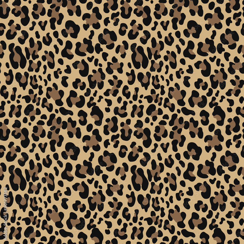 Fototapeta premium animal leopard vector pattern, trendy modern design
