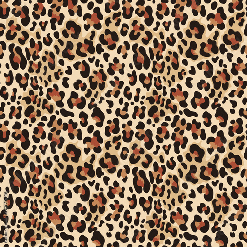 
leopard pattern seamless fashionable design for print clothes, paper, fabric. Leopard spots