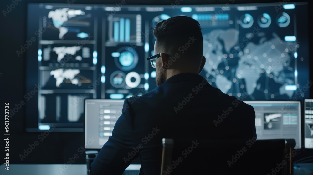 A cybersecurity expert presenting a report on recent security breaches A cybersecurity expert presenting a report on recent security breaches
