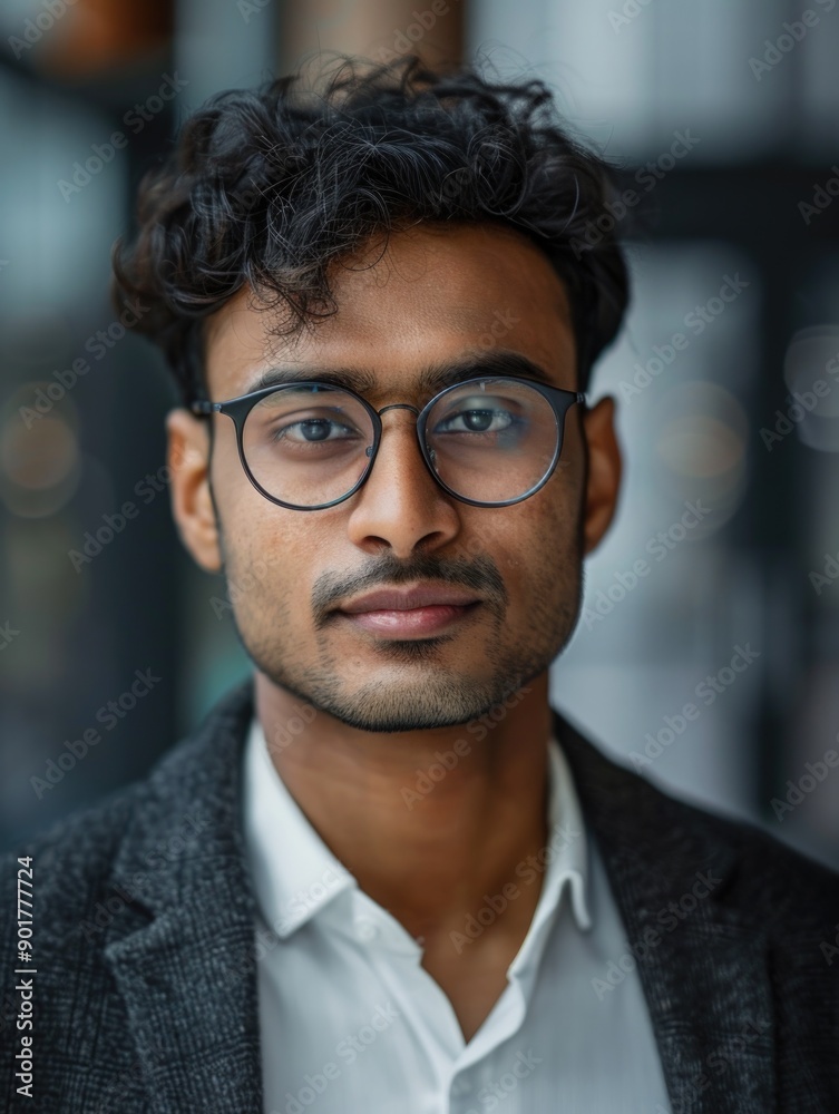 A person wearing glasses and a white shirt, suitable for various illustrations and designs A person wearing glasses and a white shirt, suitable for various illustrations and designs