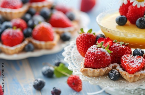 Lemon Tartlets With Berries
