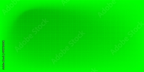 Dots halftone green color pattern gradient texture with technology digital background. Pop art comics style and ecology concept.