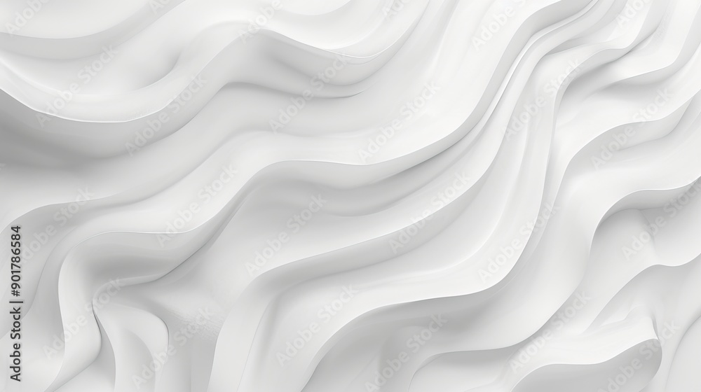 Abstract White Wavy Textures. Marble mural background and wallpaper. AI generated image Abstract White Wavy Textures. Marble mural background and wallpaper. AI generated image