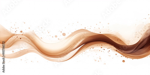  Abstract background, coffee splash on white background