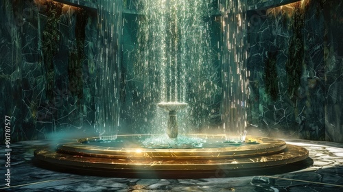 Fountain of water photo