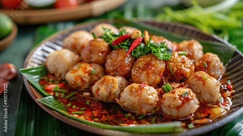 Indonesian Dish Long Pempek Lenjer from Palembang photo