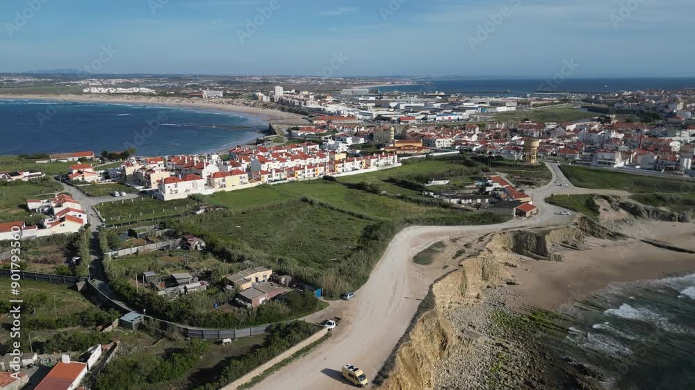 Rock formations of the Papoa island in the site of geological interest of the cliffs of the Peniche peninsula, portugal Rock formations of the Papoa island in the site of geological interest of the cliffs of the Peniche peninsula, portugal