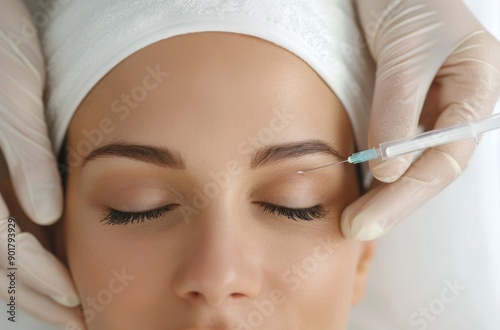 Close-Up of Eyelid Injection
