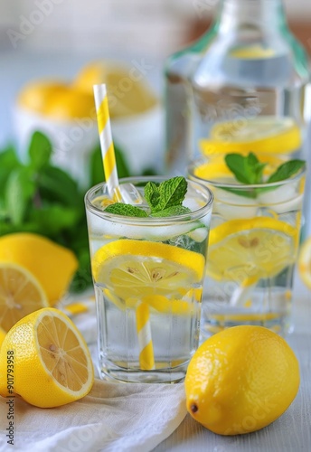 Lemonade With Mint And Ice