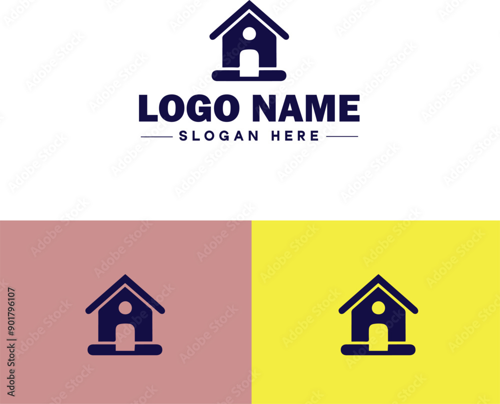 Real estate development icon Property development Real estate project Housing development flat logo sign symbol editable vector Real estate development icon Property development Real estate project Housing development flat logo sign symbol editable vector