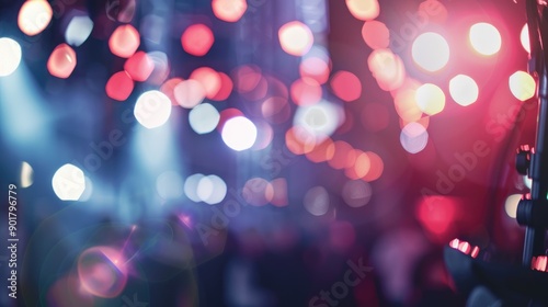 Blurred post production in event background photo