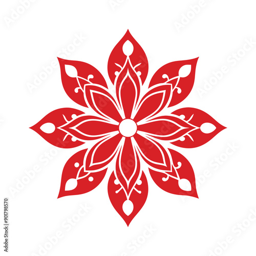 Vector Floral Line Art Ornament Designs for Creative Projects and Decorations