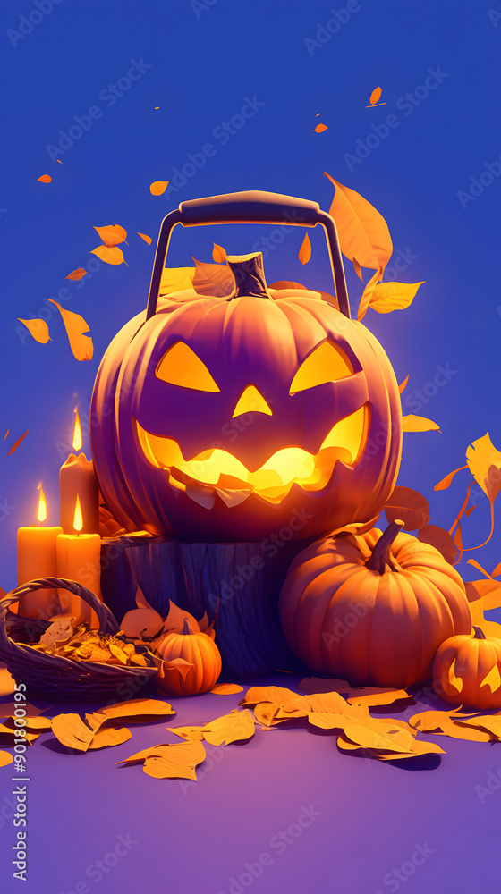 Obraz premium Halloween Jack-O-Lantern