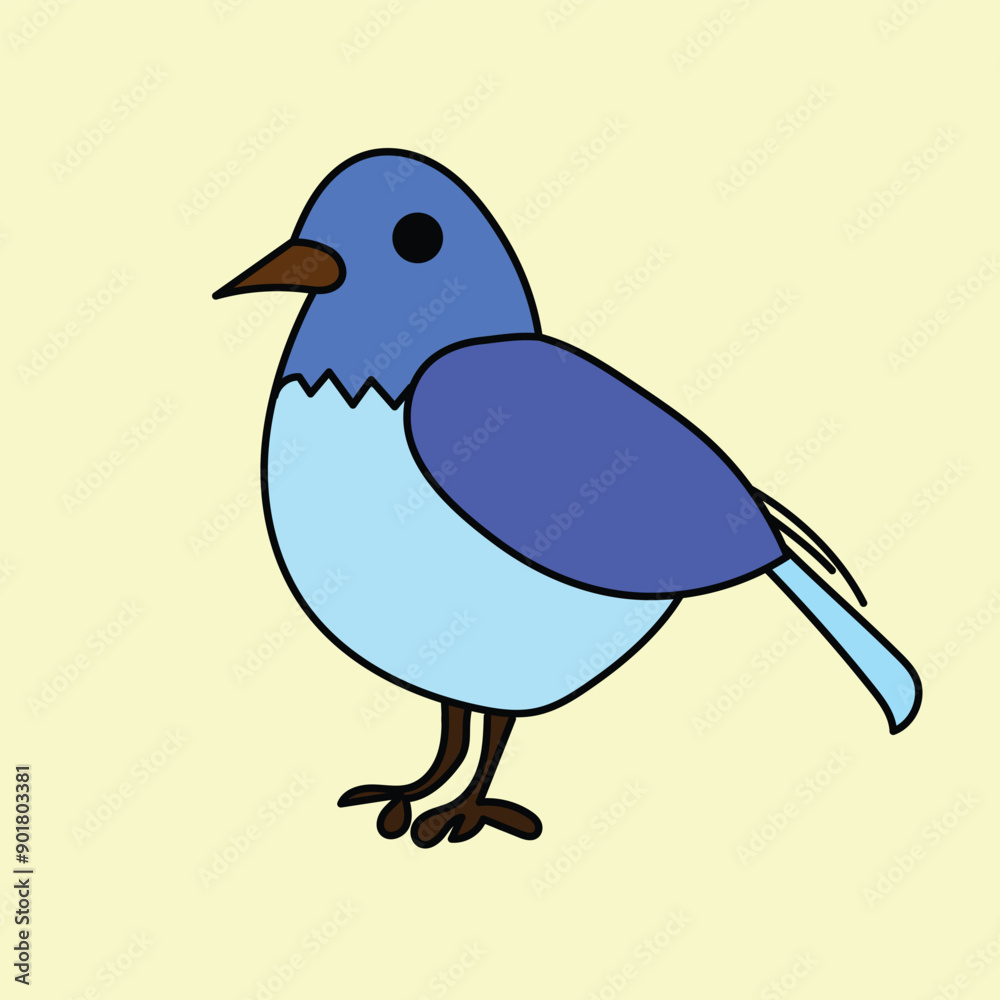 hand drawn bird shape, children's drawing. educational concept hand drawn bird shape, children's drawing. educational concept
