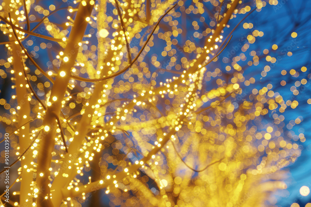 Gold Lights Bokeh Effect Gold Lights Bokeh Effect
