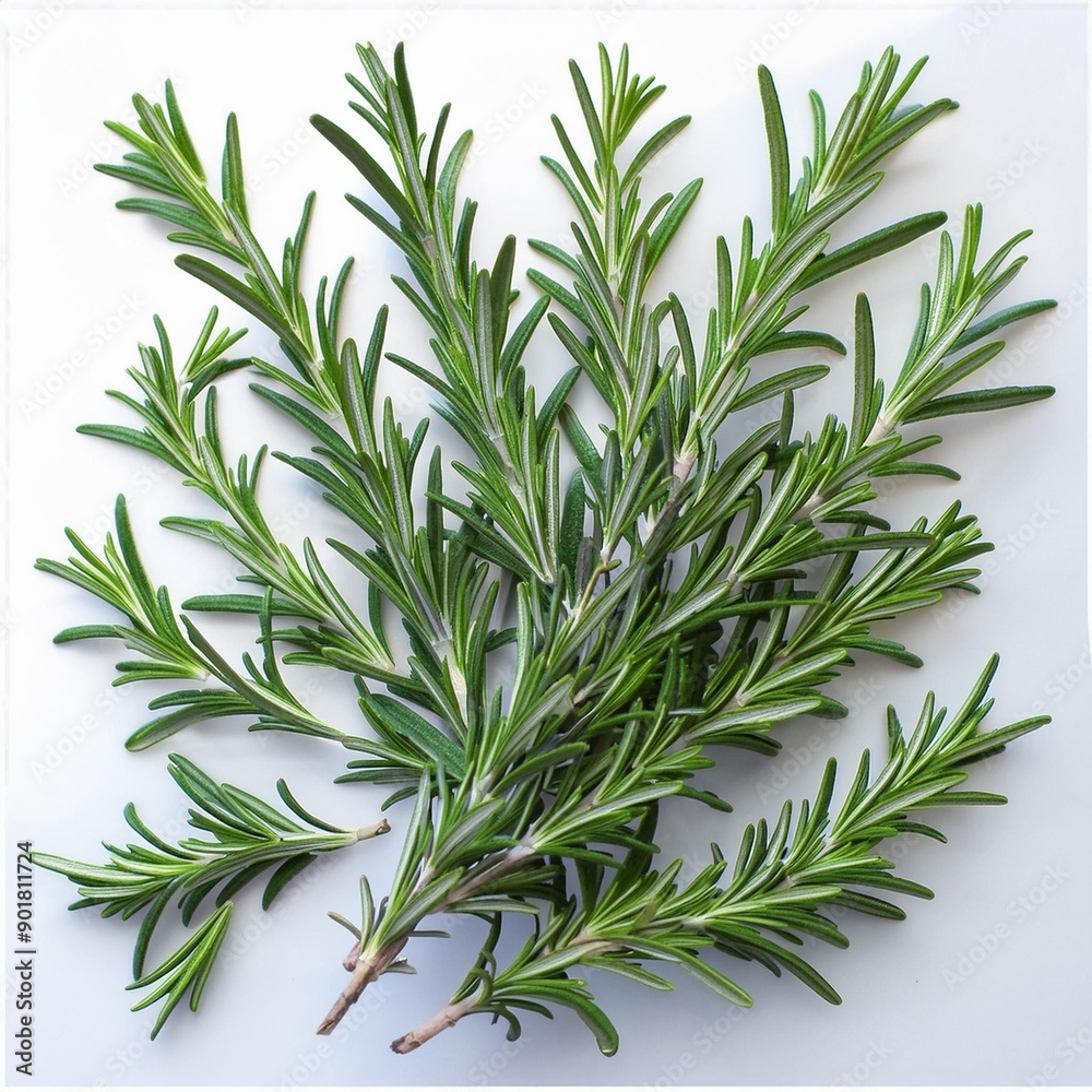 Fototapeta premium rosemary twig isolated on white