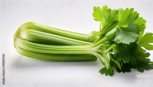 fresh green onions on a wooden board