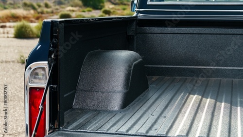 Black truck bed