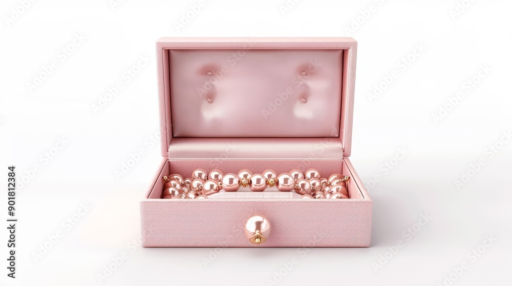 A collection of jewelry is displayed in white boxes A collection of jewelry is displayed in white boxes