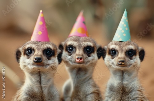 Three Meerkat Birthday Party