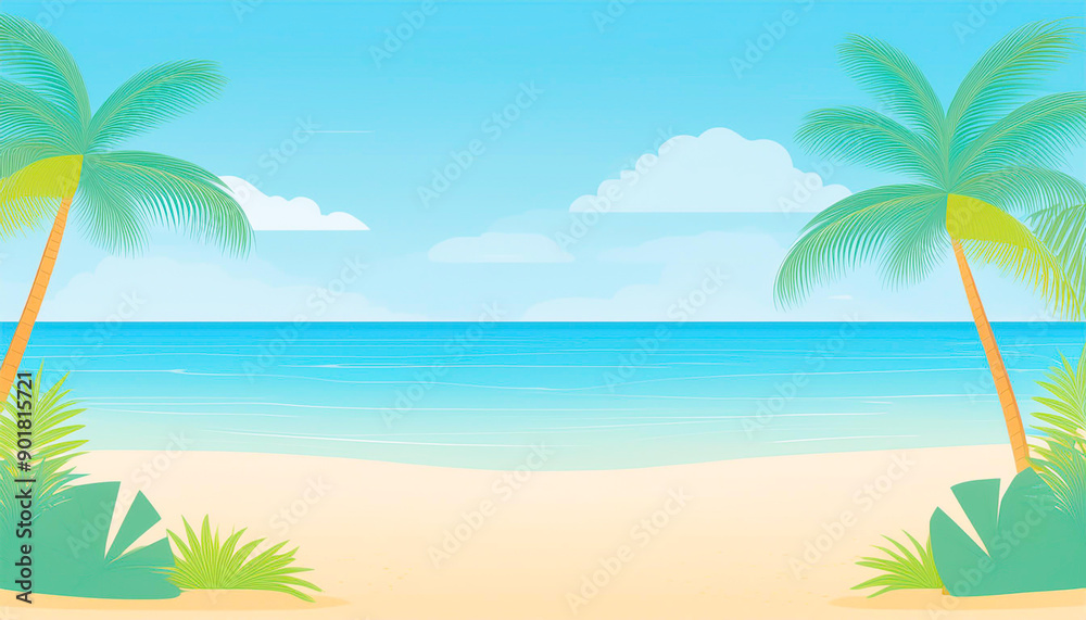 Obraz premium 南国ビーチイメージ