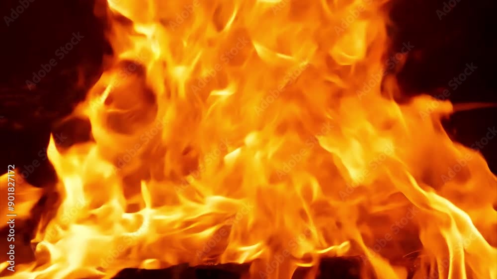 Burning fire with shiny flame, dancing tongues of fire as background, close up. Burning fire with shiny flame, dancing tongues of fire as background, close up.