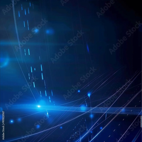Tecnologia astratta sfondo blu