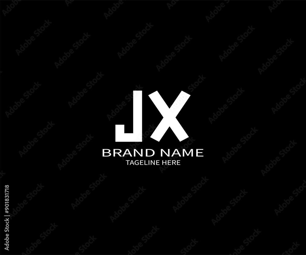 JX letter logo design on black background. JX creative initials letter logo concept. JX unique design JX letter logo design on black background. JX creative initials letter logo concept. JX unique design