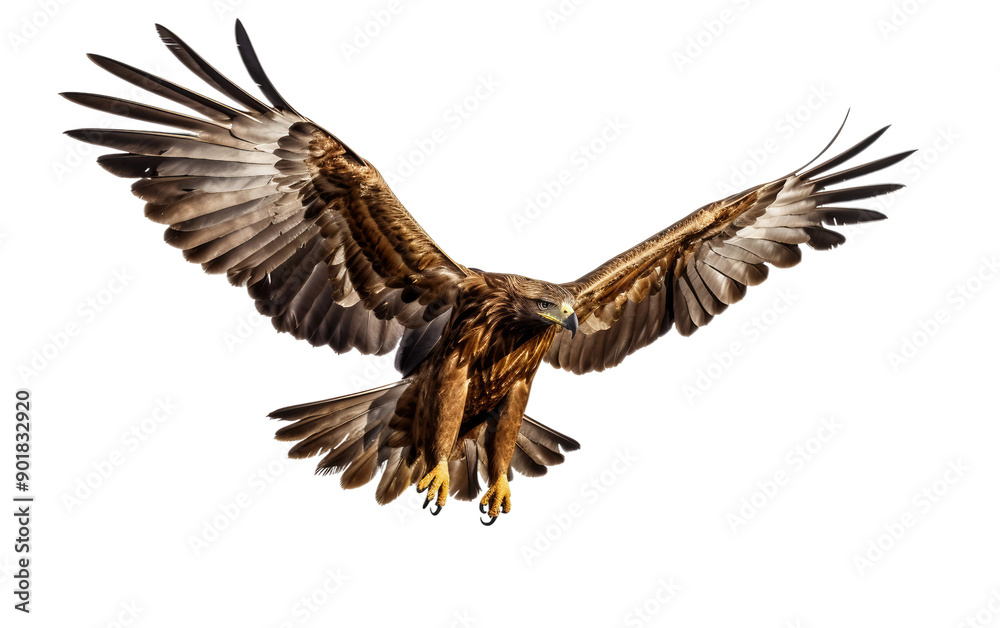 Naklejka premium Golden Eagle in Flight