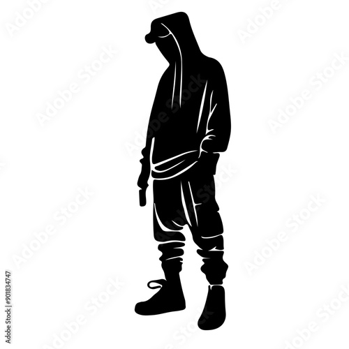 Street Style Silhouette of a Young