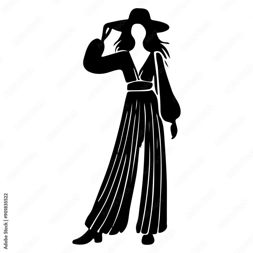 Stylish Women Silhouettes in Modern and Classic Outfits Stylish Women Silhouettes in Modern and Classic Outfits