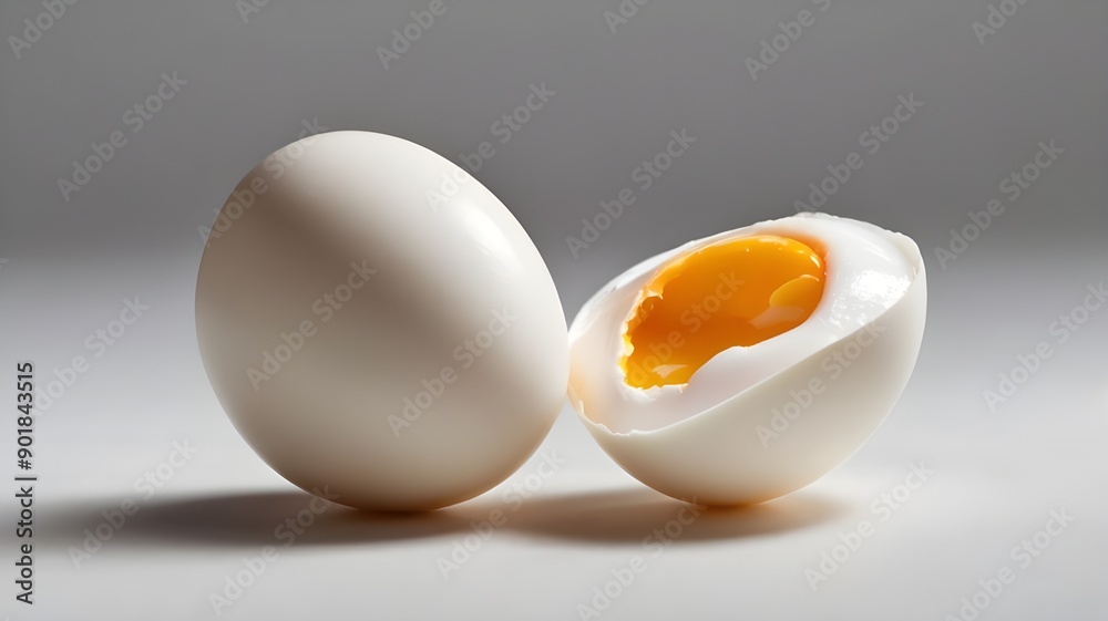 egg on a white background egg on a white background