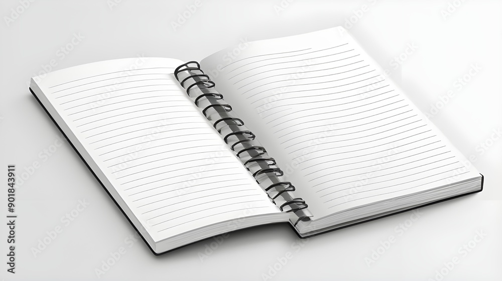 open notebook isolated on white background open notebook isolated on white background