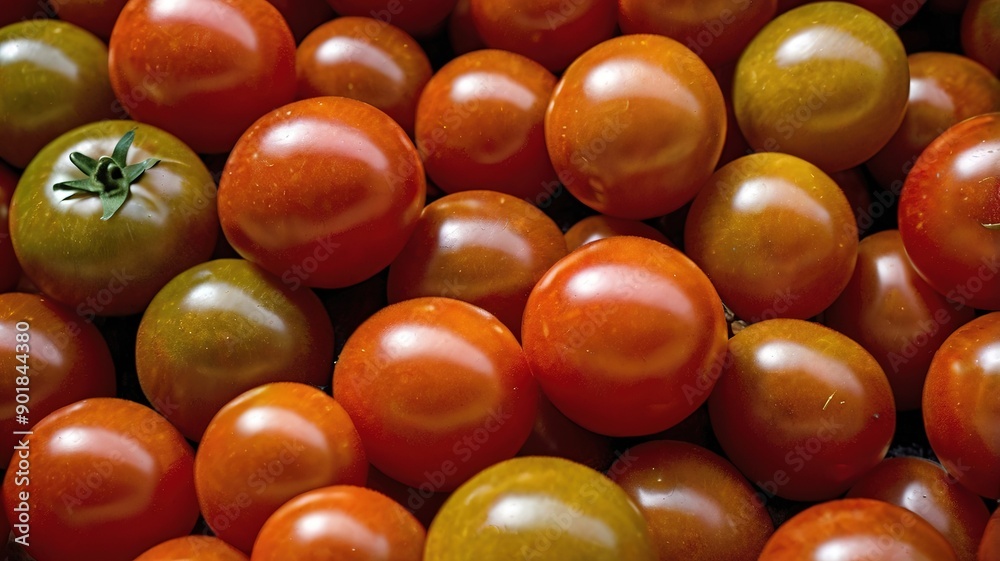 tomatoes in market The cherry tomato is a type of small round tomato believed to be an intermediate genetic admixture between wild currant-type tomatoes and domesticated garden tomatoes tomatoes in market The cherry tomato is a type of small round tomato believed to be an intermediate genetic admixture between wild currant-type tomatoes and domesticated garden tomatoes