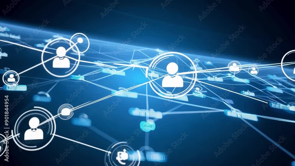 Dependence of people on each other. Global interconnection of people on social networks and life.